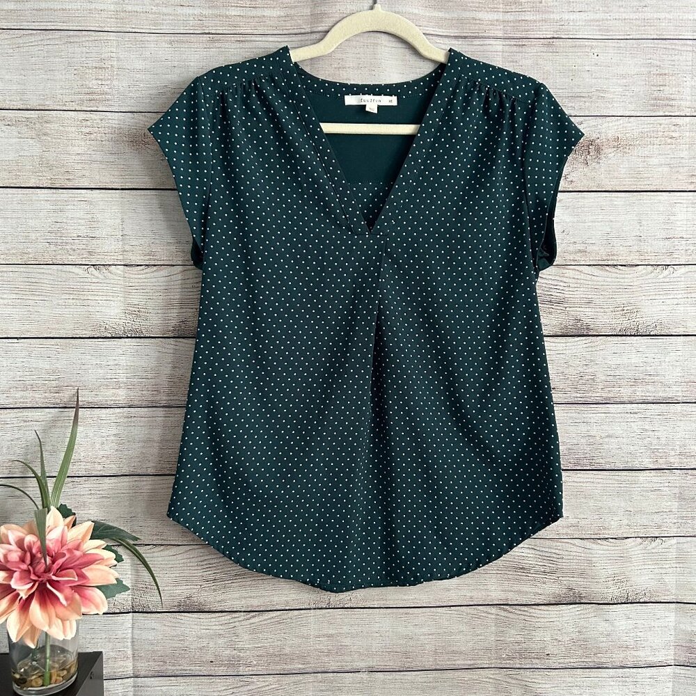 Women's fun2fun Polka Dot Blouse